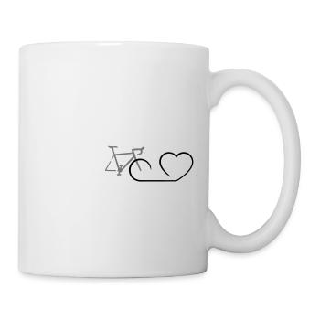 Heartbeat Bike Heart - Tasse - Weiß - Rechts