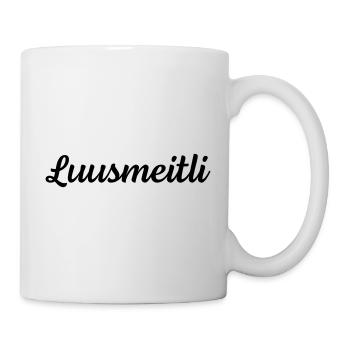Luusmeitli | Schweizerdeutsch Kind Mädchen Teenie - Tasse - Weiß - Rechts