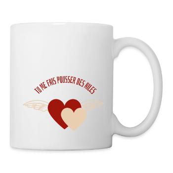 Tu me fais pousser des ailes - Mug blanc - blanc - Droite