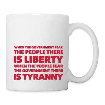 Fear the people - Mug - white - Right