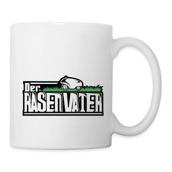 Rasenvater Rasenroboter Rasenmäher Mähroboter - Tasse - Weiß - Rechts