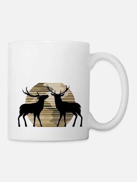 Cerf - Mug blanc - blanc