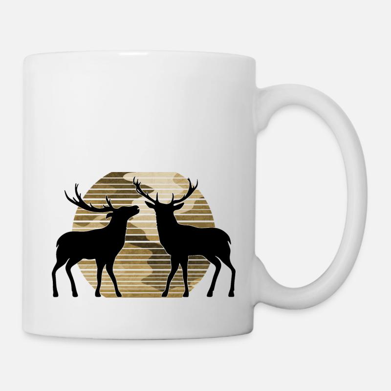 Cerf - Mug blanc - blanc