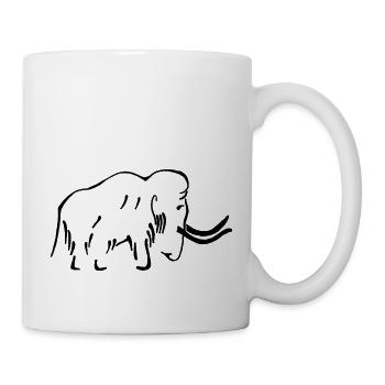 Mammouth - Mug blanc - blanc - Droite