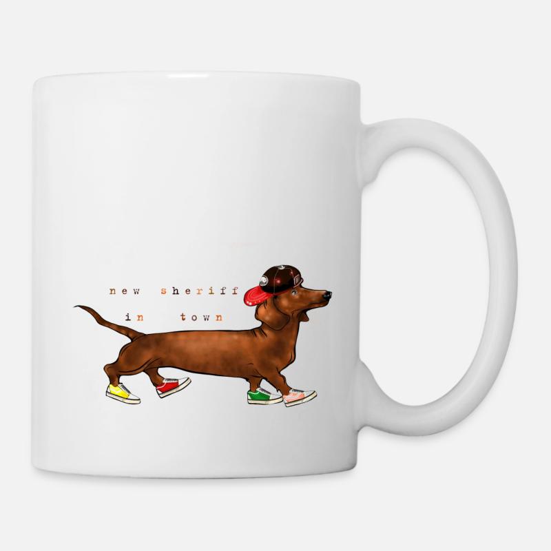 Dackel - Tasse - Weiß