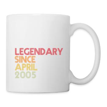 16ème anniversaire 16 ans Avril 2005 - Mug blanc - blanc - Droite