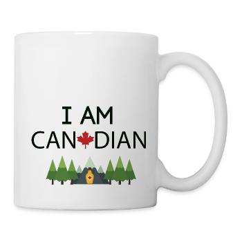 I am canadian. Humour voyage, passion canada - Mug blanc - blanc - Droite