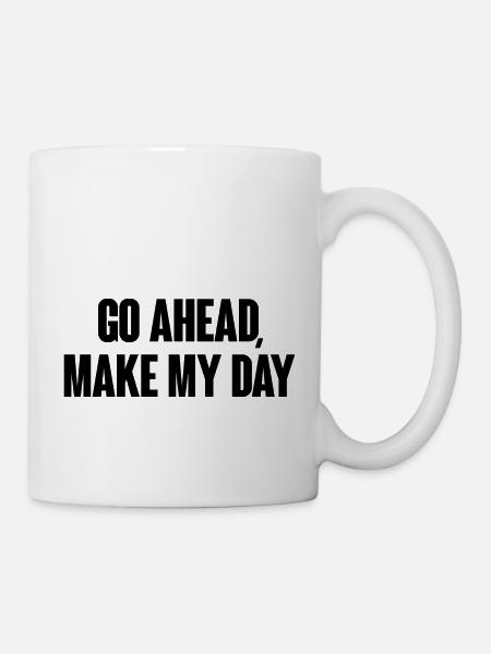 Allez-y faire ma journée Citation - Mug blanc - blanc