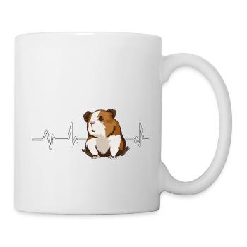 Cobaye Guinée Pig Heartbeat - Mug blanc - blanc - Droite