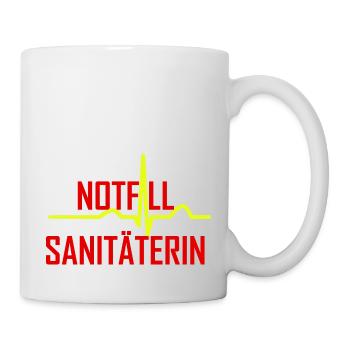 Notfallsanitäterin 2021 Prüfung Ergänzungsprüfung - Tasse - Weiß - Rechts