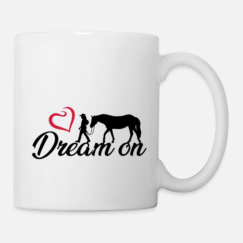Dream on - Hold on to your dreams - Mug - white
