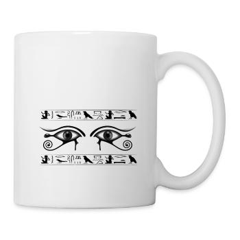 Oeil d’Horus, symboles d’egypte, oeil de t-shirt horus - Mug blanc - blanc - Droite