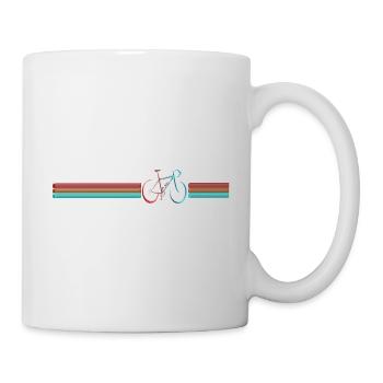 Vélo de course design - Mug blanc - blanc - Droite