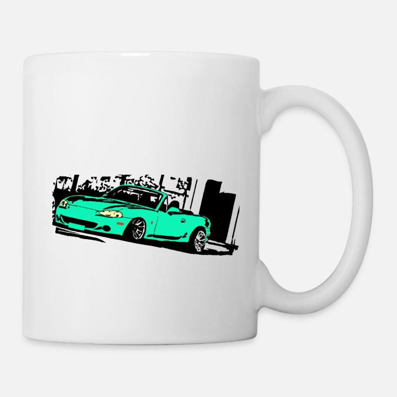 miata mx5 mk2 - Tasse - Weiß