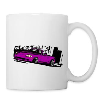 MIATA NB mx5 mk2 Haltung PINK BEST DESIGN - Tasse - Weiß - Rechts