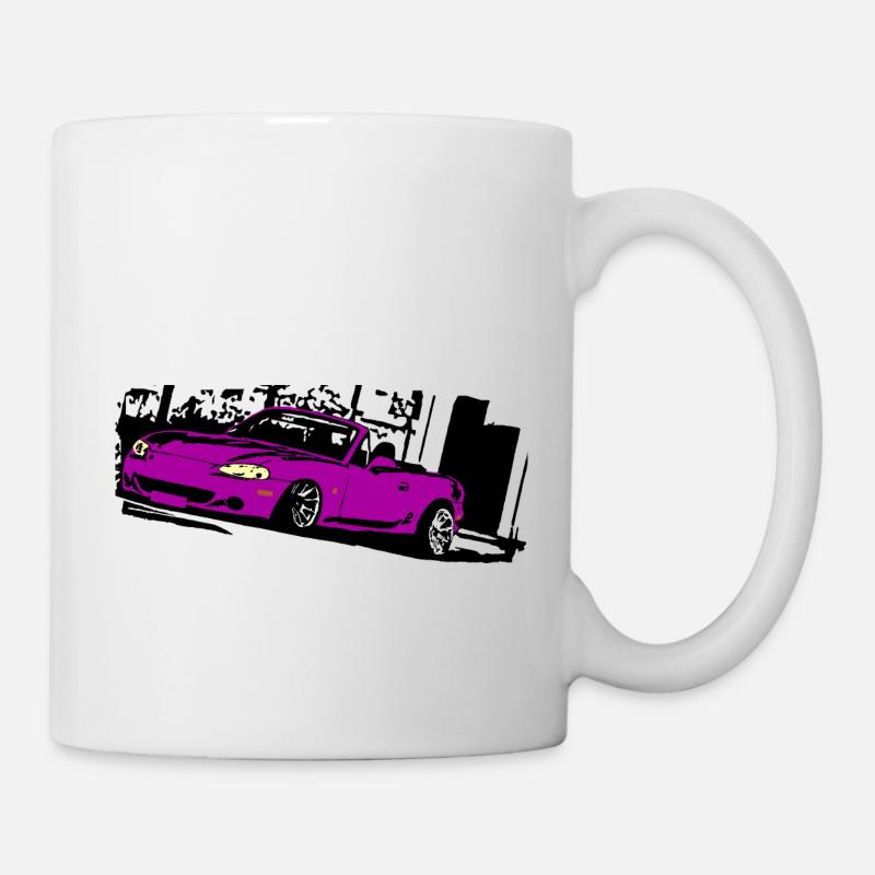 MIATA NB mx5 mk2 Haltung PINK BEST DESIGN - Tasse - Weiß