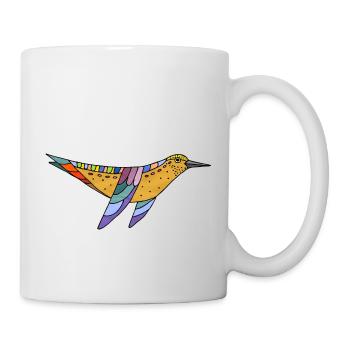 oiseau - Mug blanc - blanc - Droite