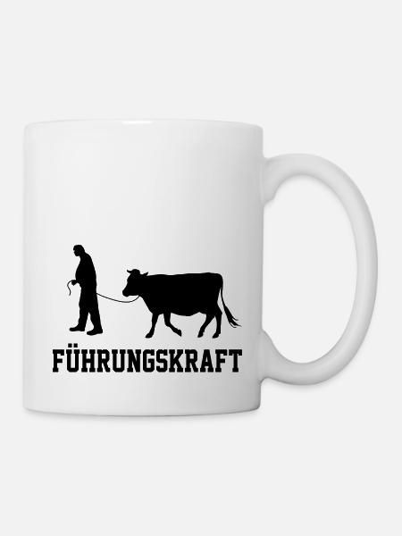 Führungskraft Acker Bauer Landleben Geschenk - Tasse - Weiß