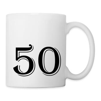 50 - Tasse - Weiß - Rechts