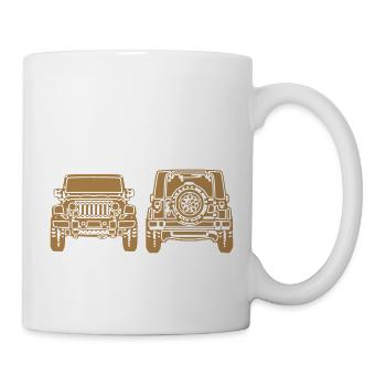 Jeeep Wrangler 5 - Mug blanc - blanc - Droite