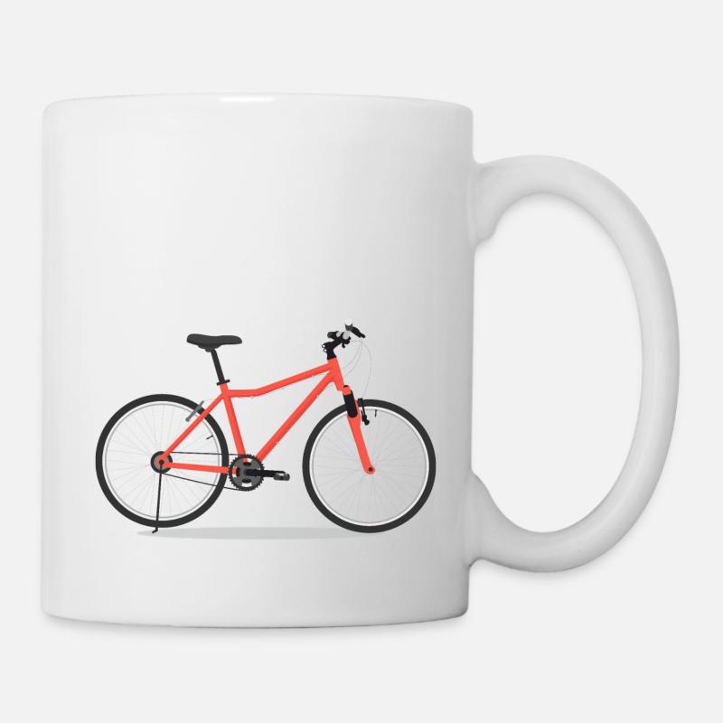 Vélo de montagne - Mug blanc - blanc