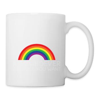 KISS WHOEVER THE FUCK YOU WANT - Tasse - Weiß - Rechts