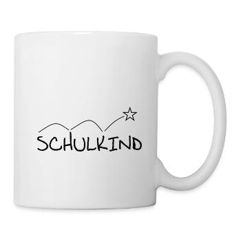 Schulkind - endlich in der Schule - Tasse - Weiß - Rechts