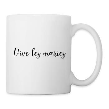 VIVE LES MARIES. JUST MARRIED. VIVE LES MARIES - Mug blanc - blanc - Droite
