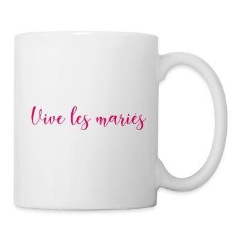 VIVE LES MARIES. JUST MARRIED. VIVE LES MARIES - Mug blanc - blanc - Droite
