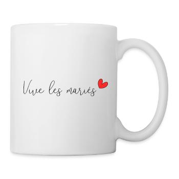 VIVE LES MARIES. JUST MARRIED. VIVE LES MARIES - Mug blanc - blanc - Droite