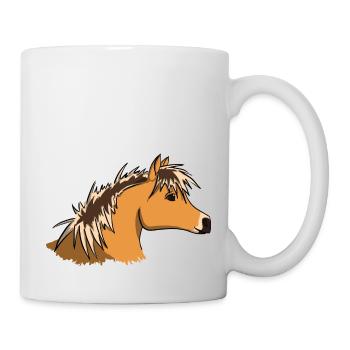 Portrait Fjord decoiffed - Mug - white - Right