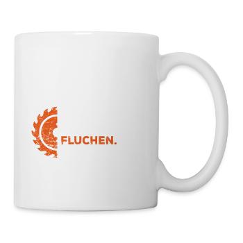 Tischler Schreiner Sägen Messen Fluchen - Tasse - Weiß - Rechts