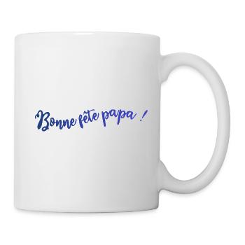 BONNE FÊTE PAPA. PAPA. FÊTE DES PÈRES. BONNE FÊTE - Mug blanc - blanc - Droite