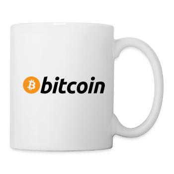 BITCOIN LOGO - Tasse - Weiß - Rechts