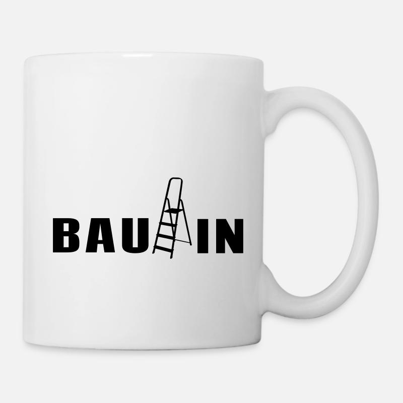 Bauleiterin Baustelle Bauherrin Geschenk - Tasse - Weiß