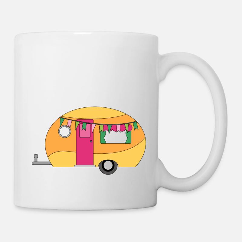 Wohnwagen Camping Lustiges - Tasse - Weiß