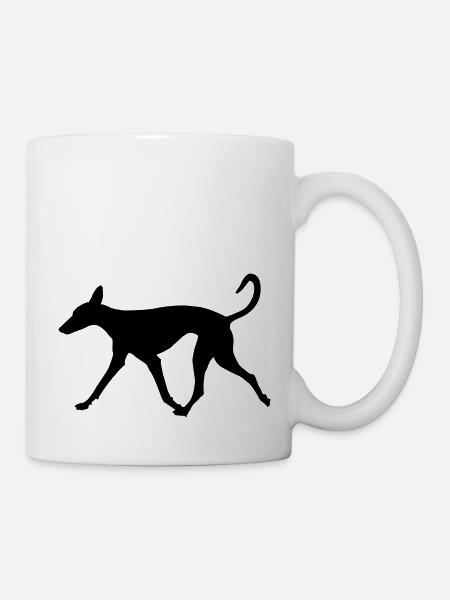 Podenco running relaxed - Tasse - Weiß