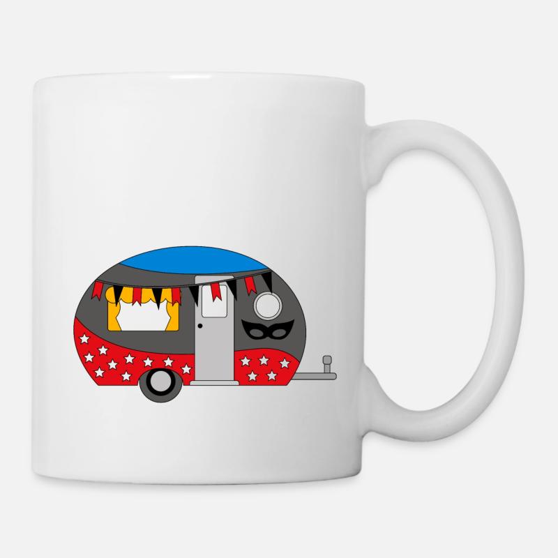 Camping - Tasse - Weiß