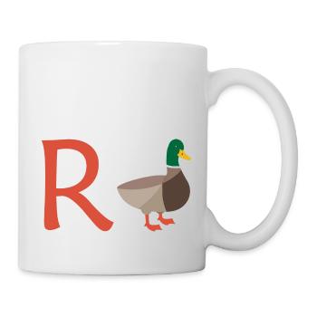 Rente Ente Ruhestand Pension Frührente Geschenk - Tasse - Weiß - Rechts