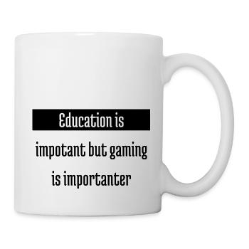 present player geek games joystick gaming apparel - Tasse - Weiß - Rechts