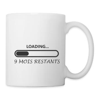 Loading grossesse - Mug blanc - blanc - Droite