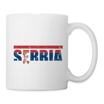 Serbie - Mug blanc - blanc - Droite