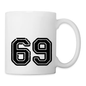 69 - Tasse - Weiß - Rechts