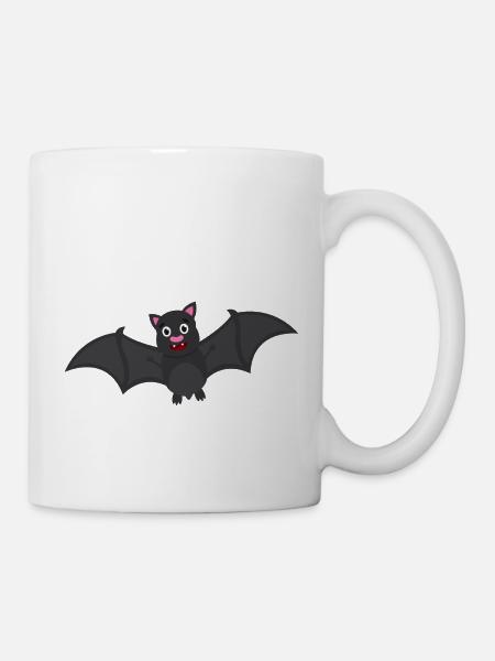 Fledermaus - Tasse - Weiß
