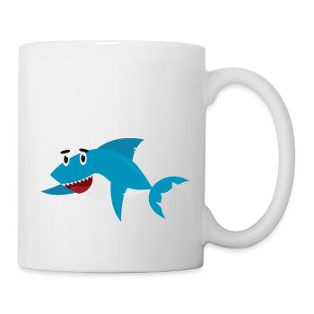 Requin - Mug blanc - blanc - Droite