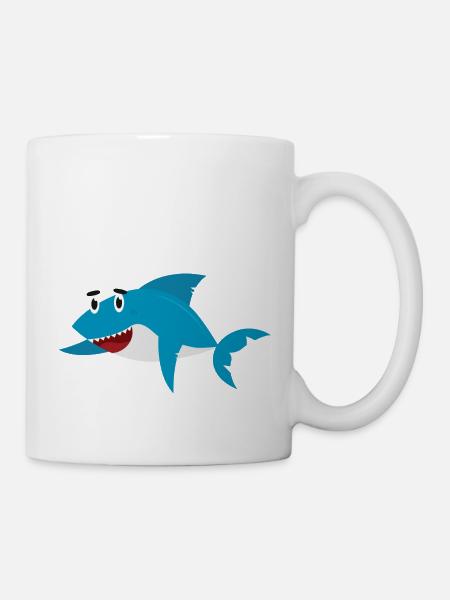 Hai - Tasse - Weiß