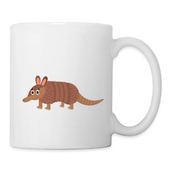 Gürteltier - Tasse - Weiß - Rechts