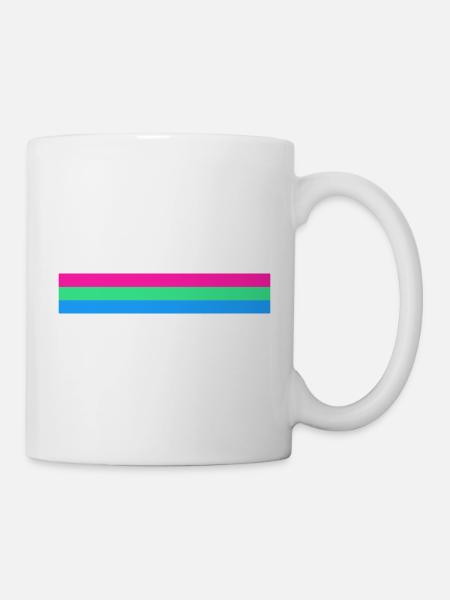 Polysexual flag - Mug - white