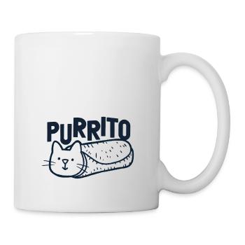 Purrito Doodle - Tasse - Weiß - Rechts