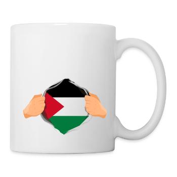 Strong Palestinian Hero Fun Gift - Mug blanc - blanc - Droite